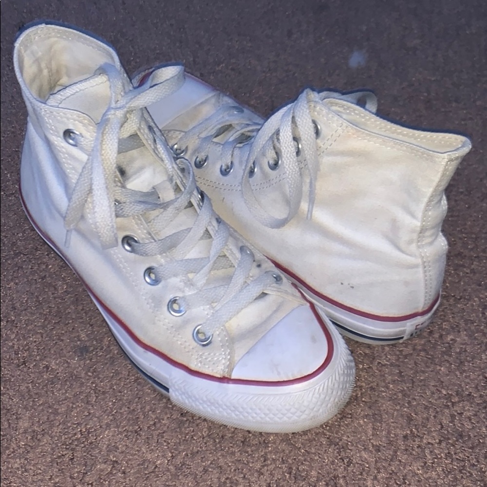 white high top converse